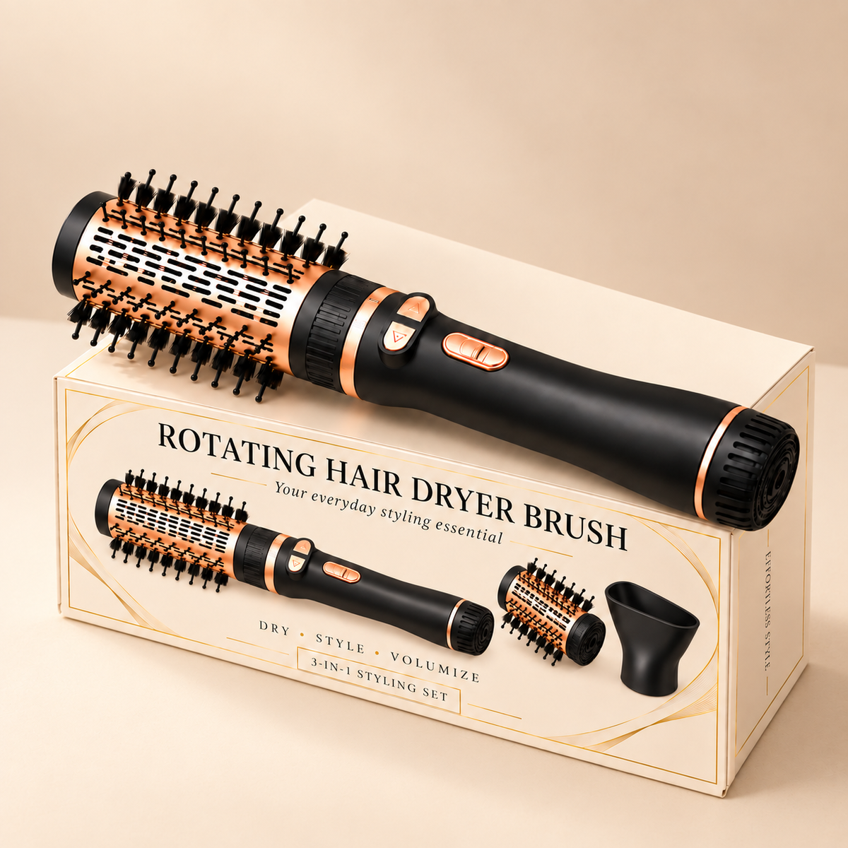 3-in-1 Rotating Blowout Brush